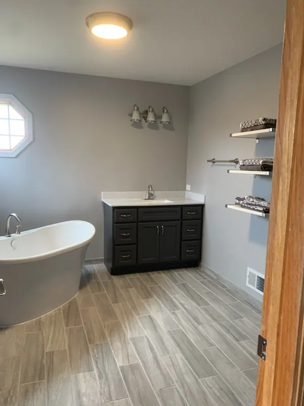 Finished full bathroom remodel, an Excel install in Chicagoland's south suburbs