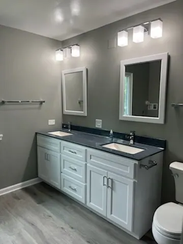 Finished full bathroom remodel, an Excel install in Chicagoland's south suburbs