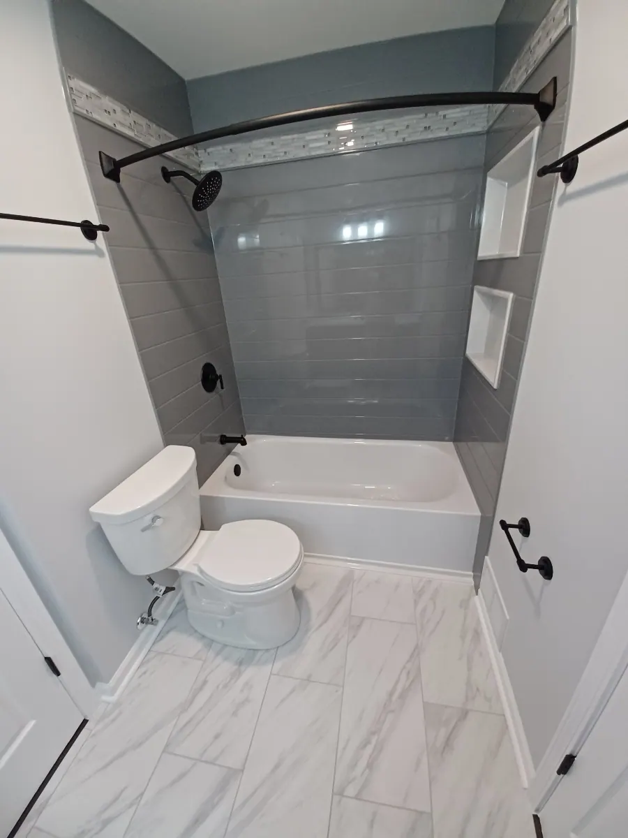 Finished full bathroom remodel, an Excel install in Chicagoland's south suburbs