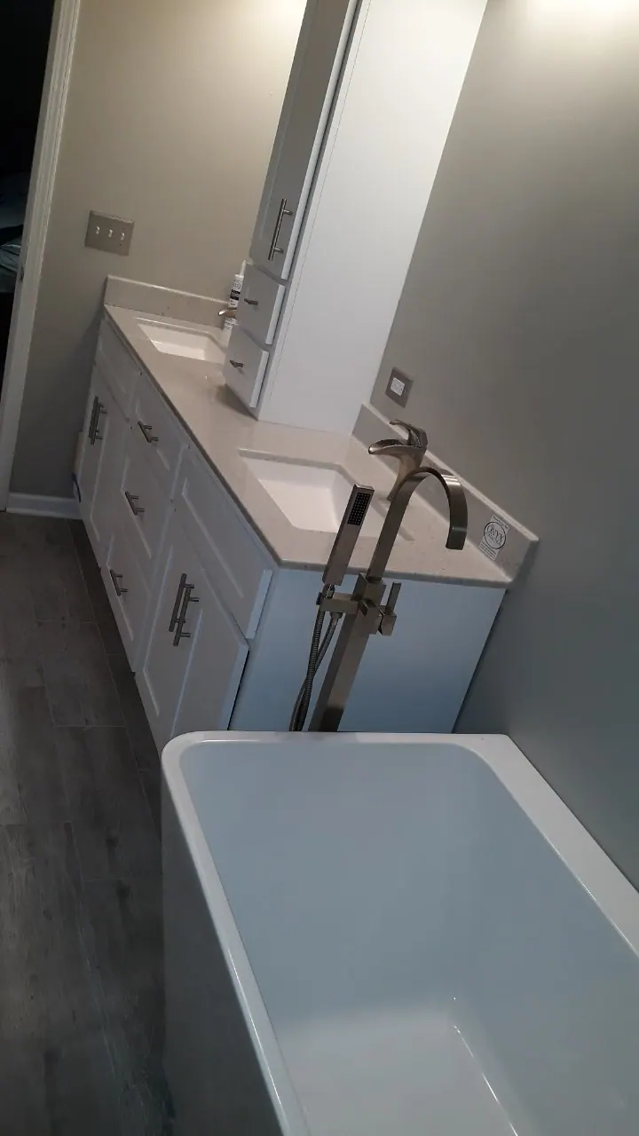 Finished full bathroom remodel, an Excel install in Chicagoland's south suburbs