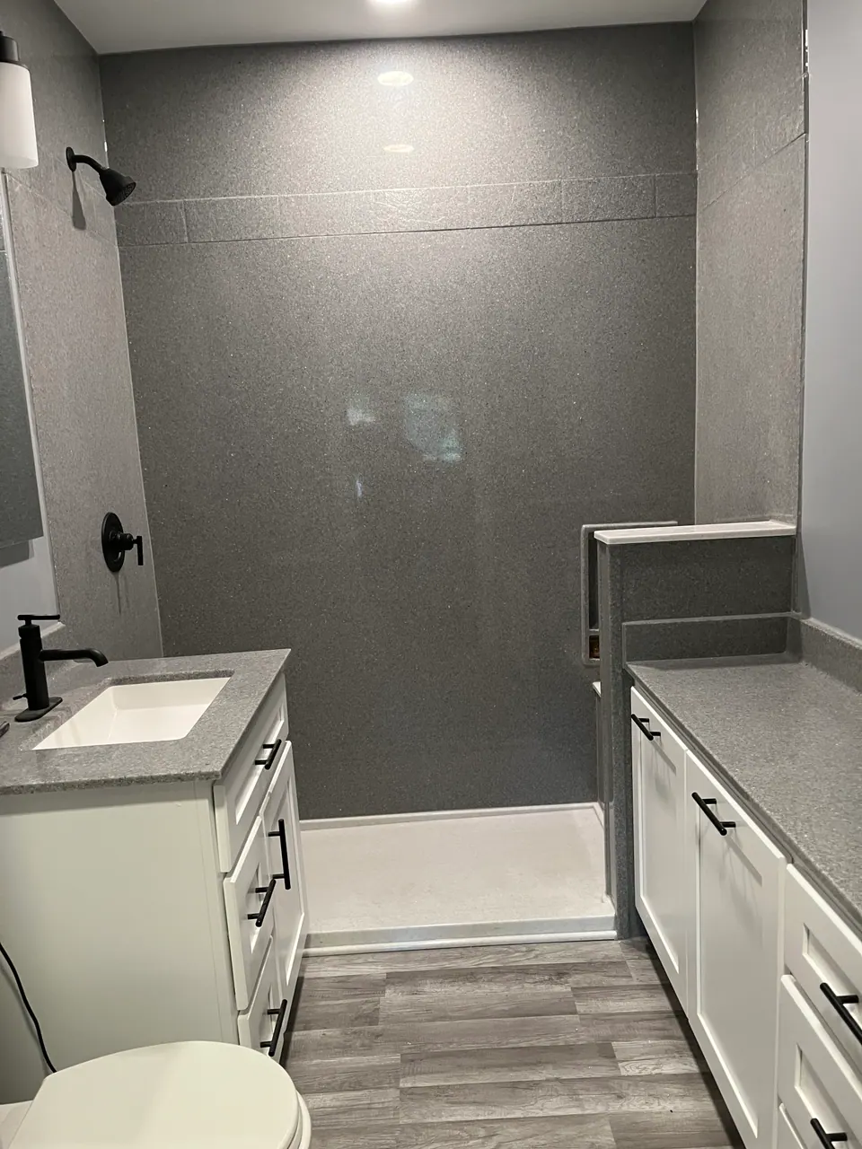 Finished full bathroom remodel, an Excel install in Chicagoland's south suburbs
