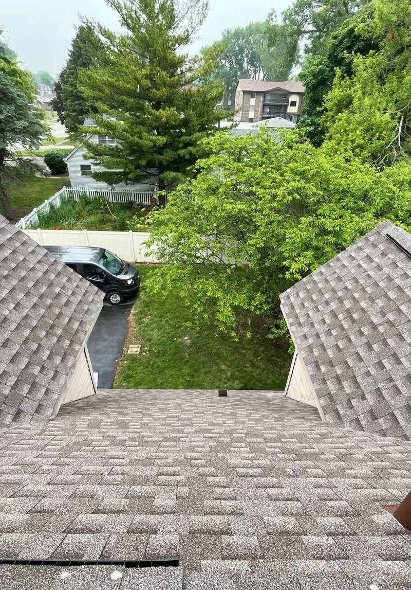 A finished roof on a Chicagoland south-suburb home — an Excel roofing install