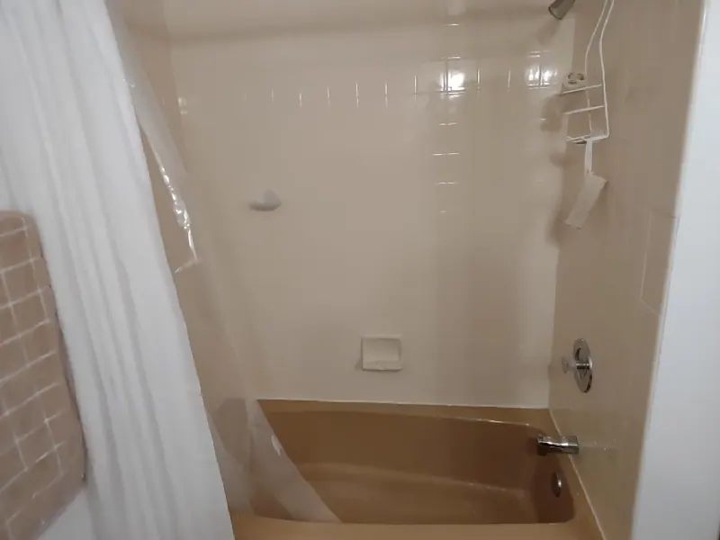 Walk-in shower — before