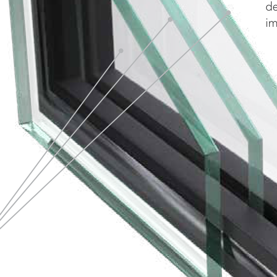 ProVia Endure insulated glass unit with warm-edge spacer — cutaway detail